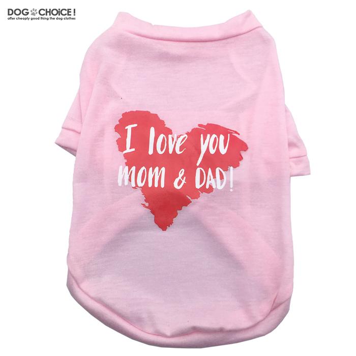 I love you mom & DADロゴTシャツ・カットソー/シャツ｜inufukuchoice｜04