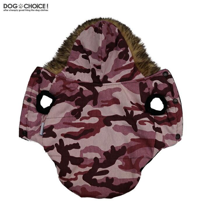 秋冬モデル DOGCHOiCEオリジナルカモフラージュ・迷彩柄フード付き 