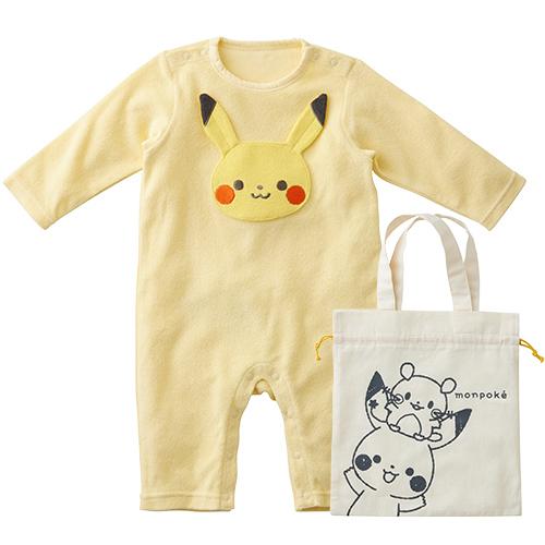 Pokemon（ポケモン） モンポケ ピカチュウパイルカバーオール ベビー