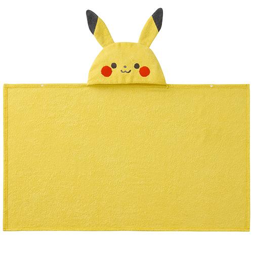 Pokemon（ポケモン） 爆買 モンポケ ピカチュウフード付きバスタオル
