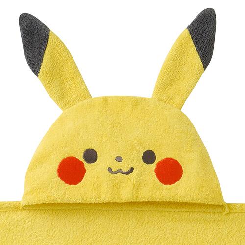 Pokemon（ポケモン） 爆買 モンポケ ピカチュウフード付きバスタオル
