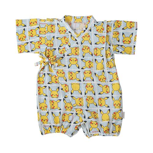 Pokemon（ポケモン） 爆買 モンポケ ピカチュウこんにちは柄甚平コンビ