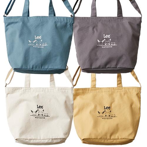 Pokemon（ポケモン） モンポケ Lee 犬印 帆布 マザーズバッグ ブルー