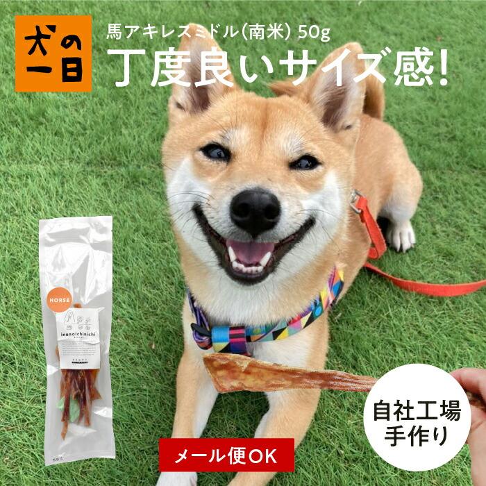 犬 おやつ 無添加 ガム アキレス 馬アキレスミドル（南米）50g | 