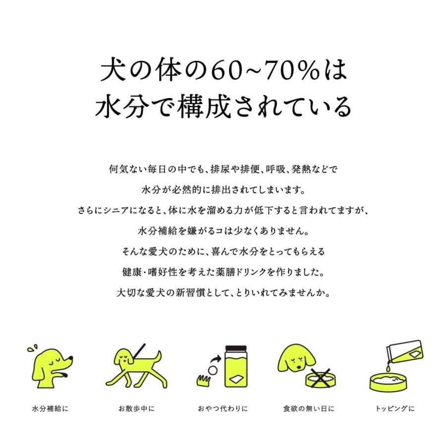 犬ノ薬膳　犬　薬膳　水出し薬膳ドリンク-よもぎ（ぽっちゃり）［5包］ |  | 02