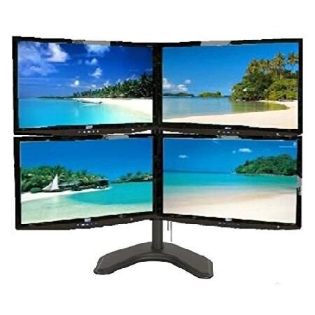 自立式四面液晶モニタースタンド 