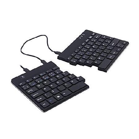 R-Go Tools R-Go Split Ergonomic Keyboard， QWERTY (UK)， black， wired Go