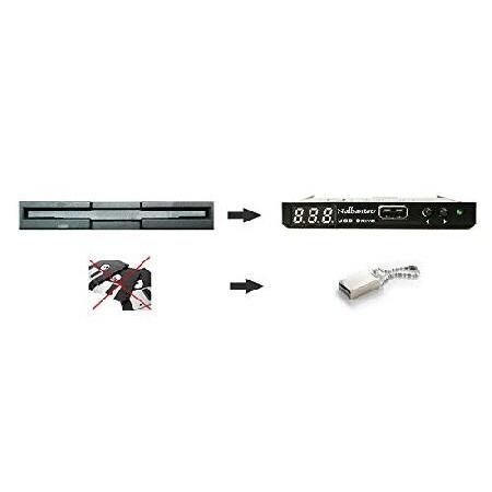 Replacement for TEAC FD-05HF 用のNalbantov USB フロッピーディスクエミュレーター N-Drive Industrial Slim