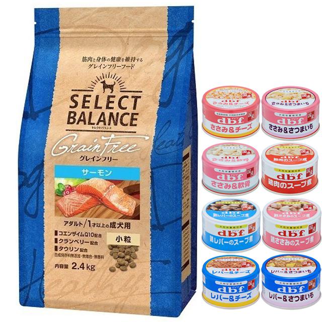 セレクトバランス グレインフリー アダルトサーモン 小粒 2.4kg【犬