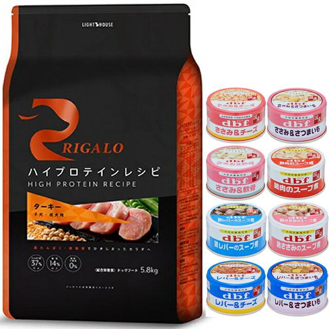リガロ ハイプロテインレシピ 子犬・成犬用 ターキー 5.8kg