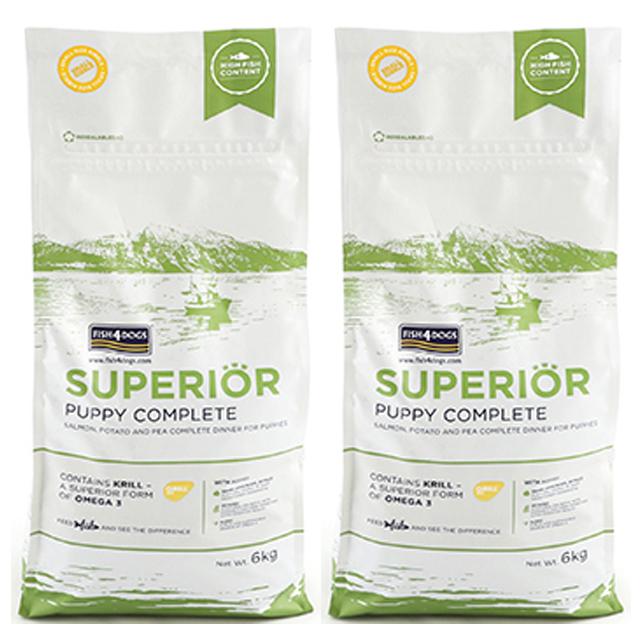 フィッシュ4 ドッグ スーペリア パピー 12kg（6kg×2）