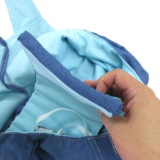 犬猫用 デニム キャリーバッグ スリング 小型犬用 お散歩バッグ