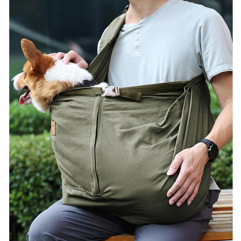 Doglemi 中型犬 15kg 対応 ペット スリング ショルダー バッグ