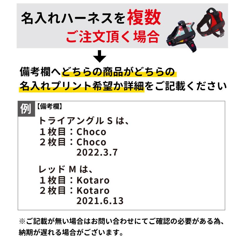 名前入れ ハンドル付き 犬 ハーネス 小型犬 中型犬用 XS~Mサイズ オリジナル ネームタグ｜inuya｜13