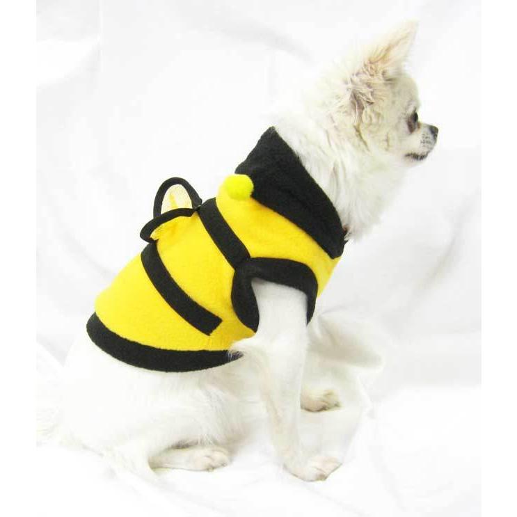 犬 服 秋 冬 みつばち コスプレ フリース パーカー 小型犬 コスチューム はち 蜂 インナー ハロウィン グッズ ミツバチ 暖か 部屋着 防寒 チワワ ヨーキ Idwt 007 犬屋 Yahoo 店 通販 Yahoo ショッピング