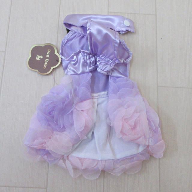 犬服 （ ワンピース ドレス 薔薇 ） 小型犬 バラドレス 花 バラ フリル