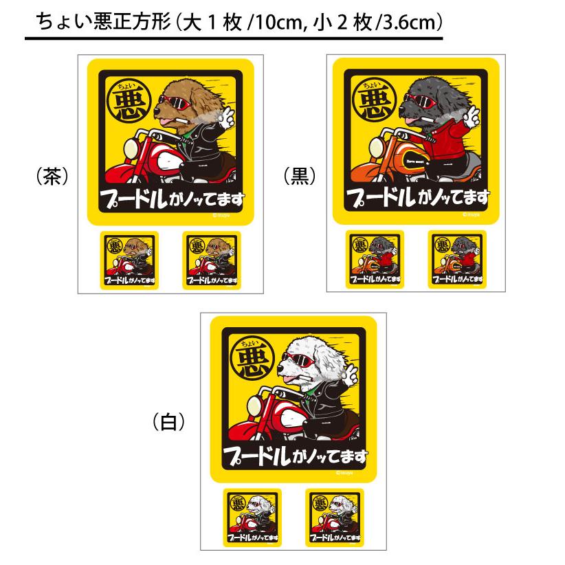 選べる ドッグ ステッカー トイ プードル 各種 ） オリジナル デザイン