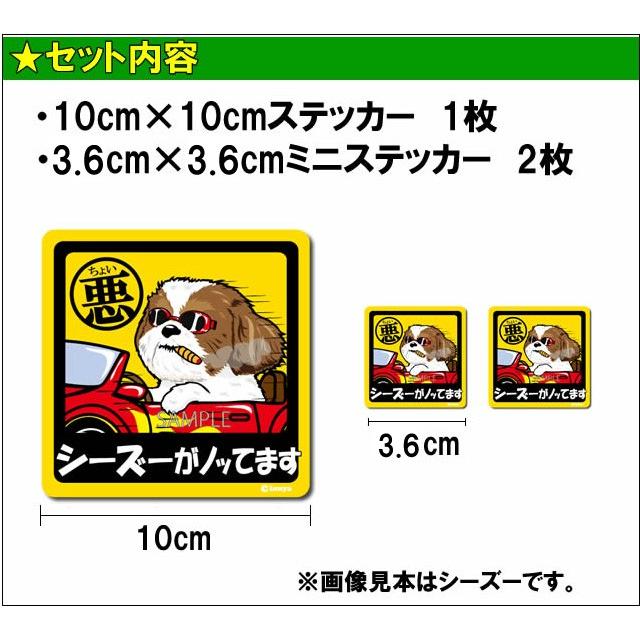 ステッカー ちょい悪 正方形 セット 大1枚小2枚 ロットワイラー 大型犬 車 犬屋 いぬや St0163 犬屋 Yahoo 店 通販 Yahoo ショッピング