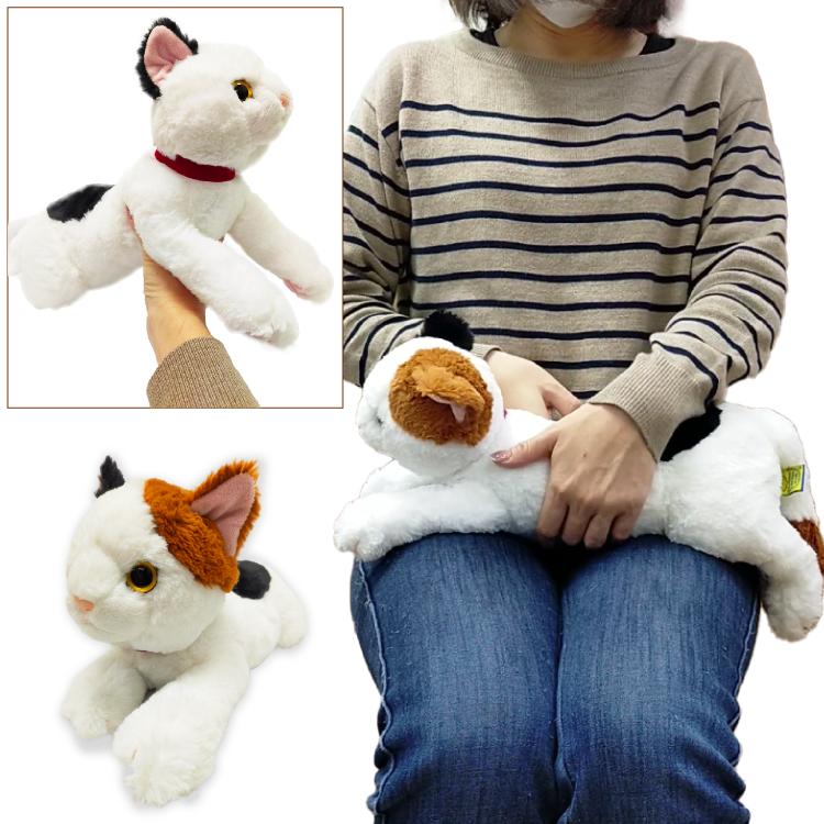 無料 名入れ ） ぬいぐるみ 三毛猫 猫服着用 クリスマス 大人気
