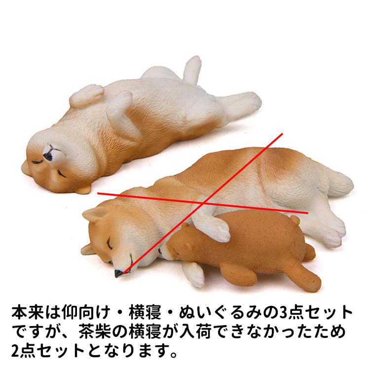 柴犬 ネムネム マグネット 2点セット 仰向け・ぬいぐるみセット 茶柴 