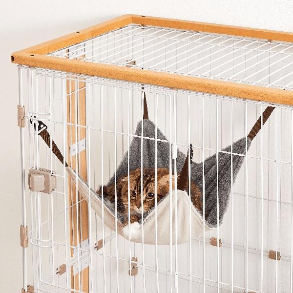 ボンビアルコン Catリバーシブルハンモック【グレー】 : いぬやしゃん