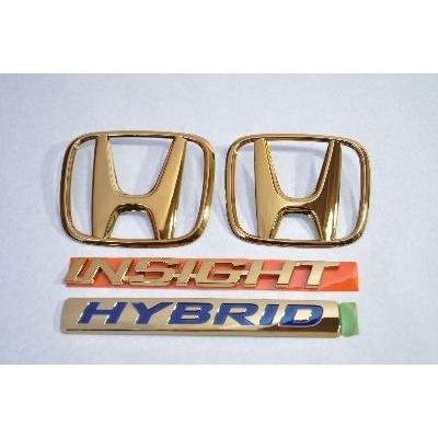 カラー エンブレム 送料無料 ZE2 インサイト 前期 ゴールド 4点