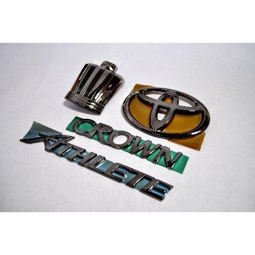 カラー エンブレム 送料無料 200系 クラウン アスリート 4点セット