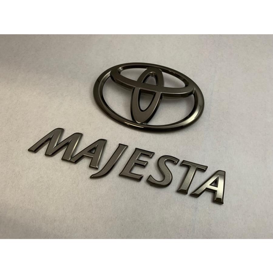カラー エンブレム 送料無料 200系 マジェスタ ブラック リア2点