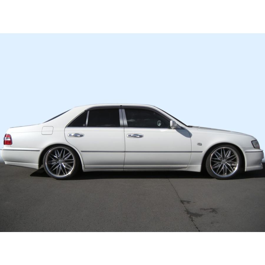 ステンレス　ピラー　送料無料　Ｙ３３系　シーマ　６Ｐ 鏡面HYPER　ブラック　カーパーツ