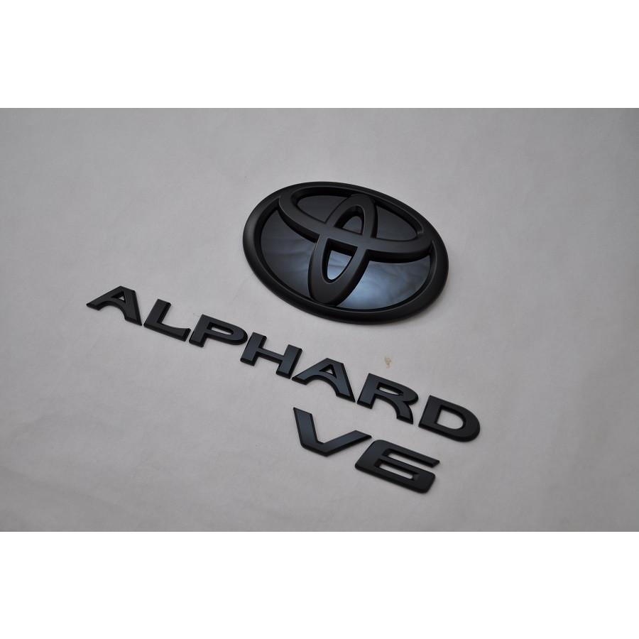 マットブラック/ピアノブラック エンブレム 送料無料 30系