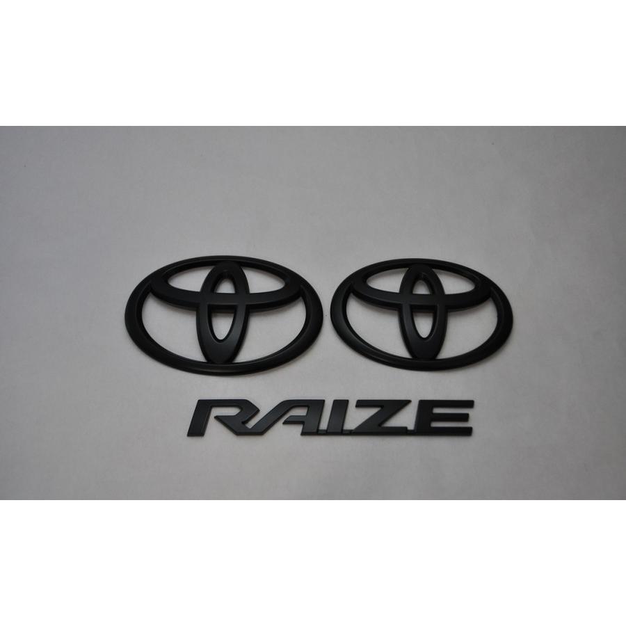 マットブラック/ピアノブラック　エンブレム　送料無料　Ａ２００/２１０Ａ　ライズ　ＲＡＩＺＥ　３点セット　純正　メッキの画像