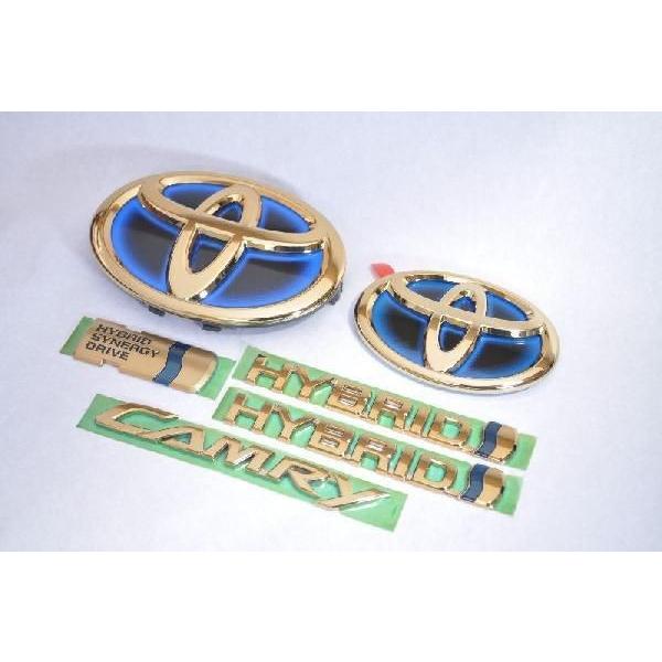 珍しい トヨタ カラー エンブレム ａｖｖ５０ カムリ ハイブリッド ゴールド ６点 カーパーツ 純正 メッキ 絶対一番安い Artrwanda Rw