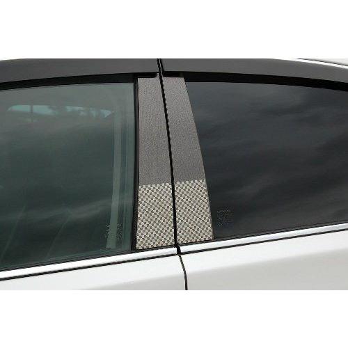 ファサネイトピラー　市松模様風　ＡＸＶＨ７０　カムリ　８Ｐ　ヘアライン　ブラック　カーパーツ