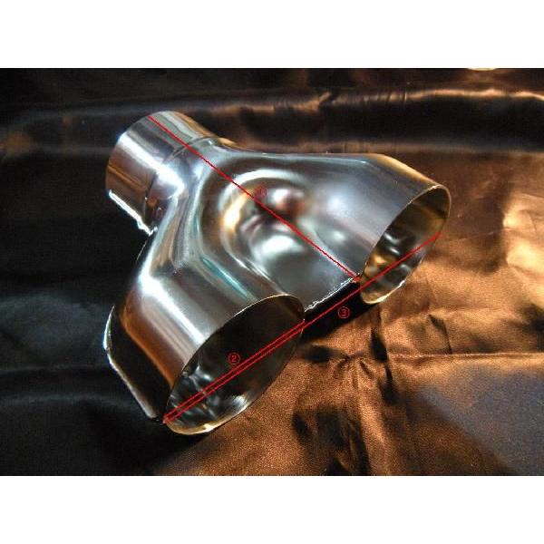 二股パイプY字パイプ エキゾーストマフラー用sus304