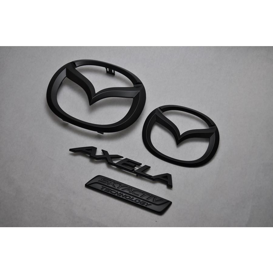 車 バイク 自転車 良い関係 良い商品 良いサービスをモットーにクオリティの高い商品をmadeマツダ マットブラック エンブレム 送料無料 Bm5fs Efs アクセラスポーツ ４点ｓｅｔ カーパーツ 純正 メッキ