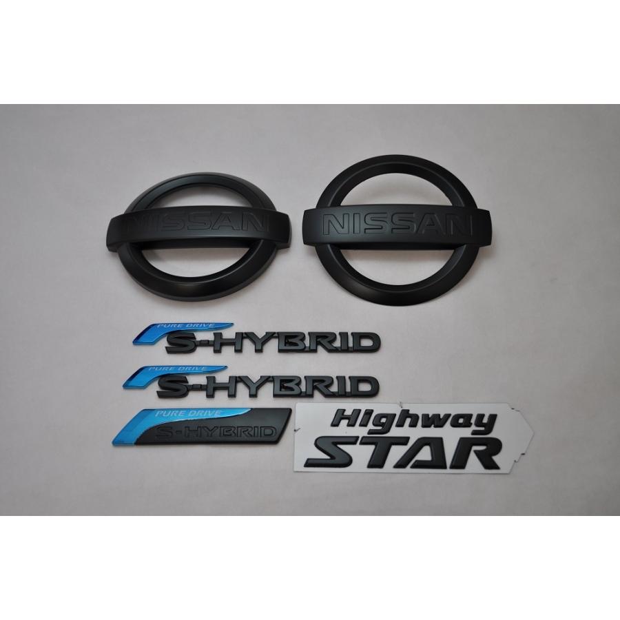 マットブラック/ピアノブラック エンブレム 送料無料 C27 セレナ