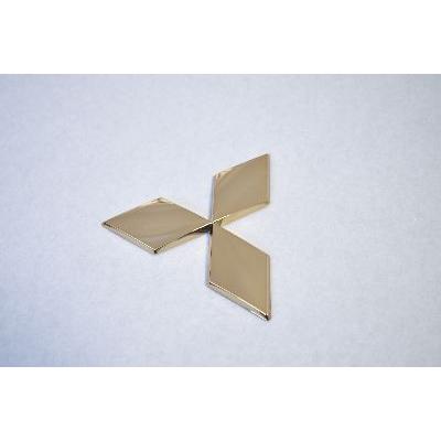 カラー エンブレム 送料無料 CV5W デリカD5 リアマーク ゴールド