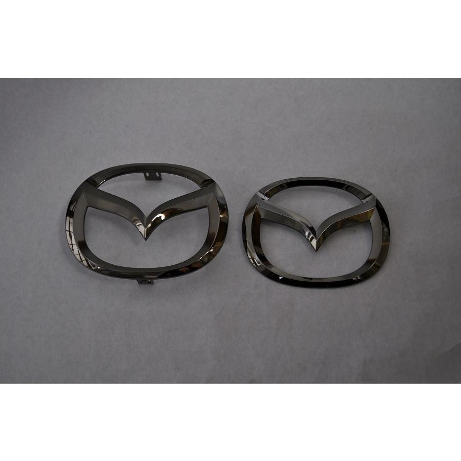 メデューサヘッドエンブレム 金・銀・黒　各カラー1個 カラー エンブレム 送料無料 DJ5AS デミオ ブラック 5点セット