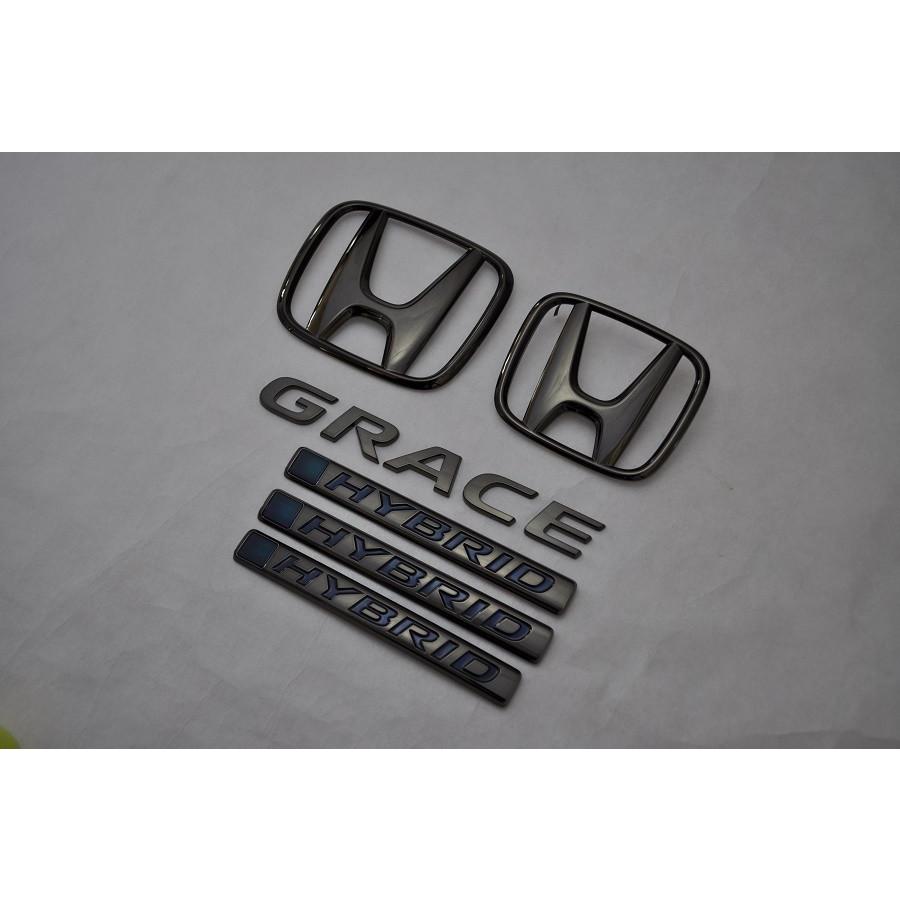 カラー エンブレム 送料無料 GM4/5 グレイス ブラック 6点 カー