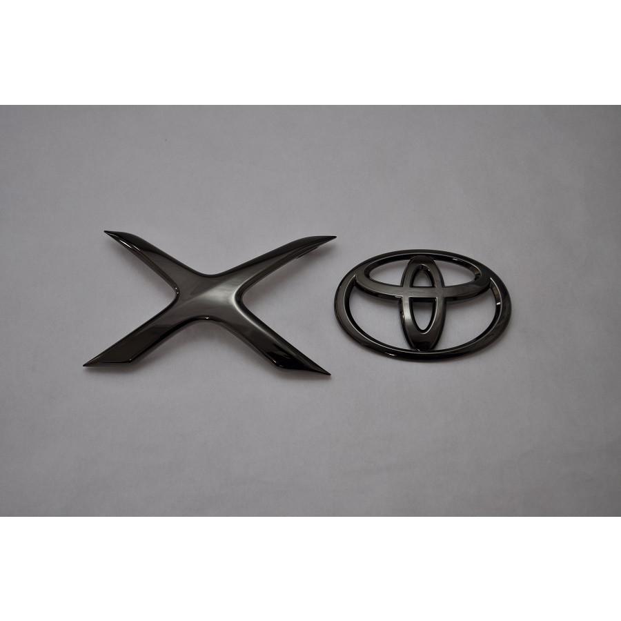カラー エンブレム 送料無料 GRX130系 マークX 後期 ブラック