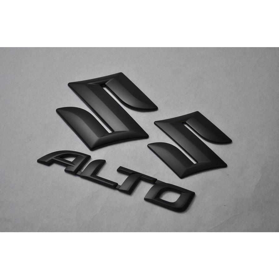 マットブラック/ピアノブラック エンブレム 送料無料 HA37S