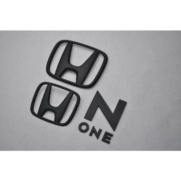 マットブラック/ピアノブラック　エンブレム　送料無料　ＪＧ１系　Ｎ−ＯＮＥ　３点セット　カーパーツ　純正　メッキ
