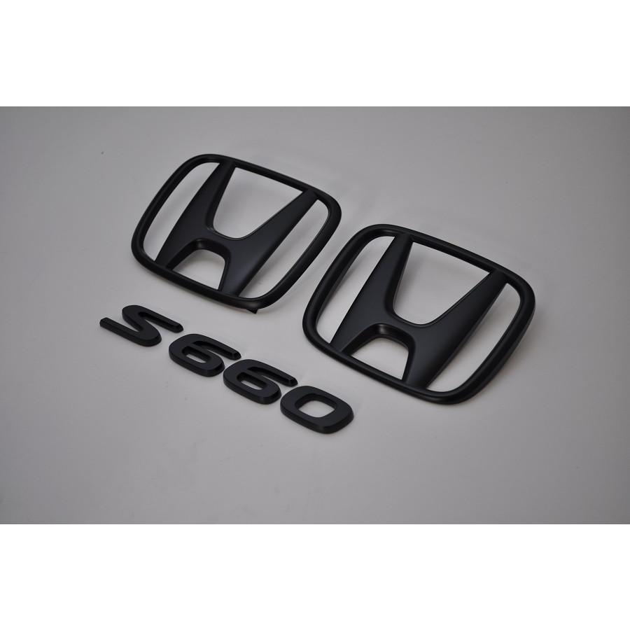 全商品オープニング価格 特別価格】 S660 ブラックメッキエンブレム３ 