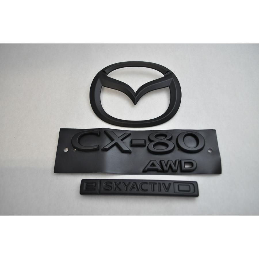 カラー エンブレム 送料無料 KL3R3P CX−80 4点セット 純正