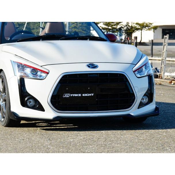 コペンLA400K用　フロントグリル タイプ2 未使用品　シルバー 青ライン有 コペンLA400K用 フロントグリル タイプ2 未使用品 シルバー 青