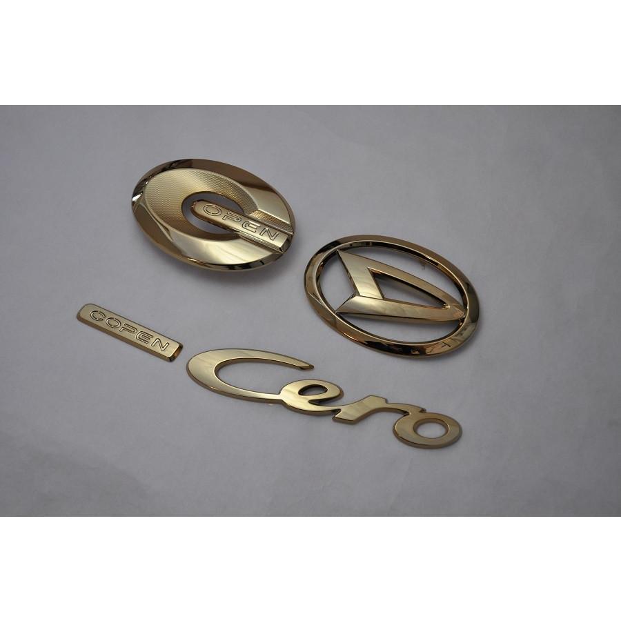 カラー エンブレム 送料無料 LA400K コペンセロ ブラック 3点