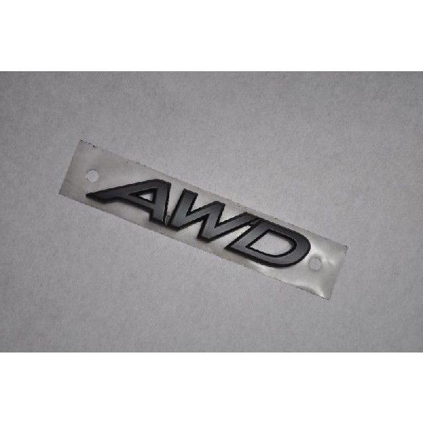 マットブラック/ピアノブラック エンブレム 送料無料 AWDロゴ カー
