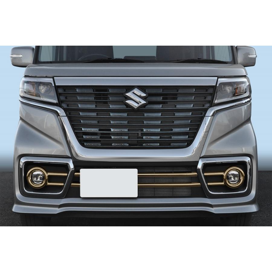 スズキ　スペーシアカスタムMK53S　デイライト、フォグランプカバー (左右) 送料無料 MK53S スペーシアカスタム フォグランプカバー 左右