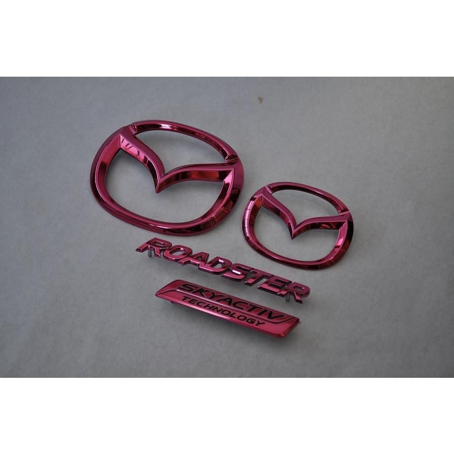 カラー エンブレム 送料無料 ND5RC ロードスター 前期 レッド 4