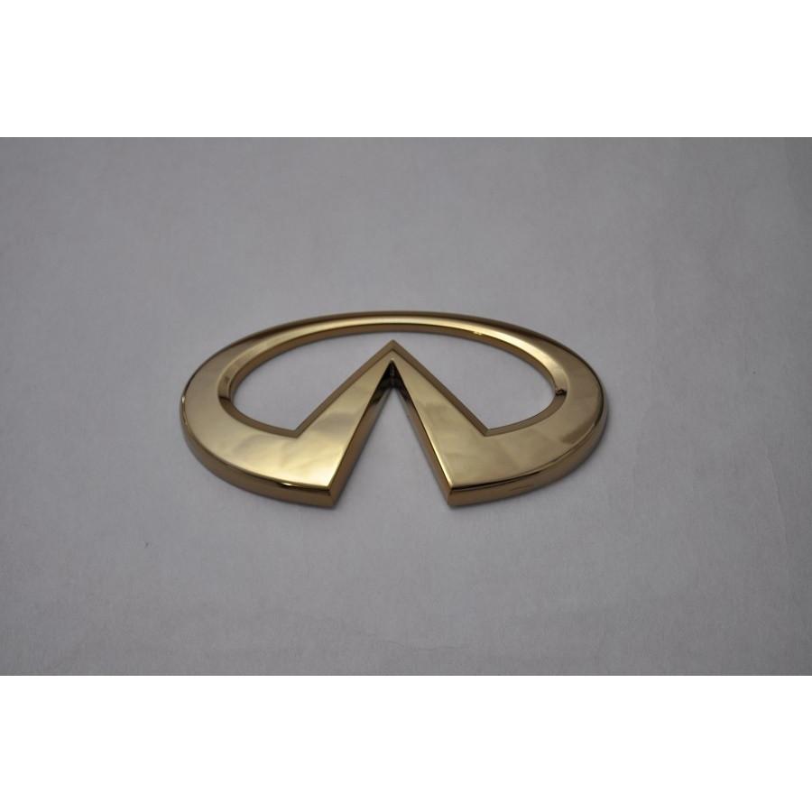 カラー エンブレム 送料無料 インフィニティマーク ゴールド カー